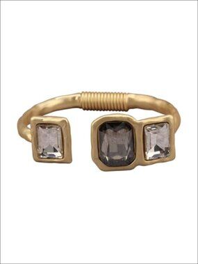 Chunky Gold Cuff Bracelet Large Statement Bangle for Women